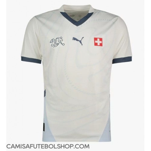 Camisa de time de futebol Suíça Replicas 2º Equipamento Europeu 2024 Manga Curta